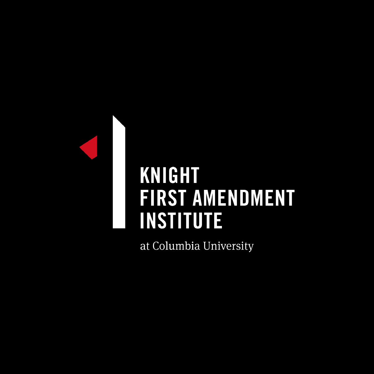 Logo in stark black for Knight First Amendment Institute